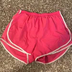 Hot pink Nike shorts